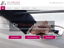 Tablet Screenshot of denieuwekoetsiers.nl